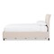 Baxton Studio Lea Modern Beige Mix-Linen Queen Size Storage Platform Bed 125-7019 - alternate 2